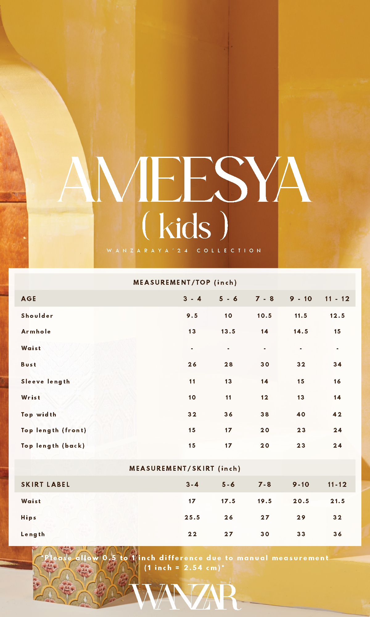 Ameesya Kurung Kids in Sweet Peach