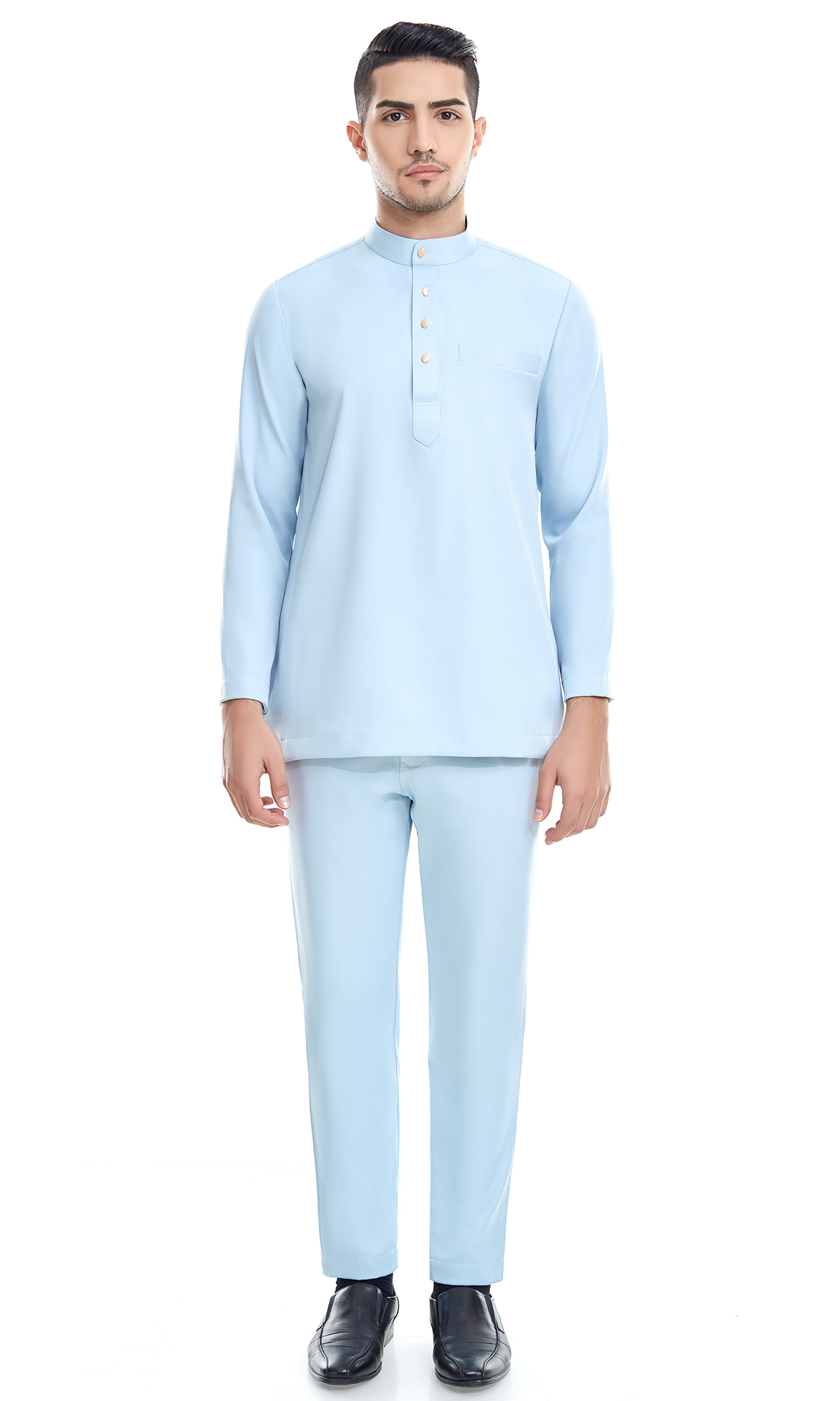 Fahaad Baju Melayu in Light Baby Blue