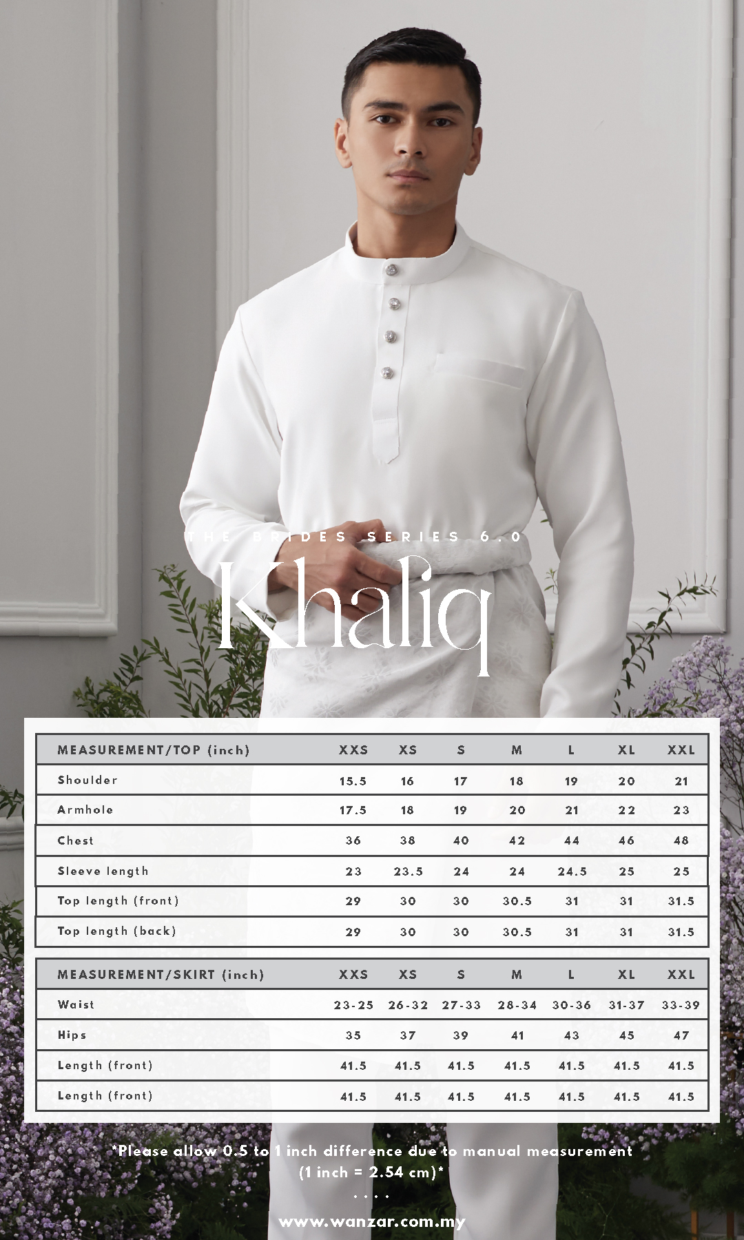 Khaliq Baju Melayu in Off White