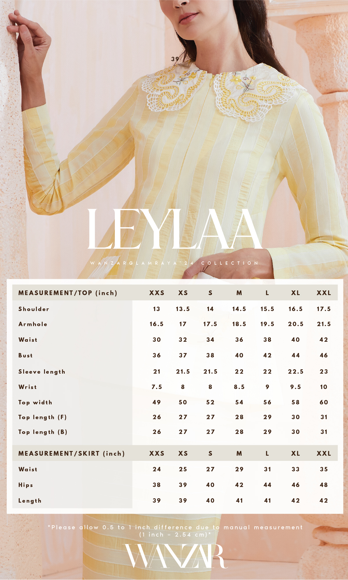 Leylaa Kurung in Soft Yellow
