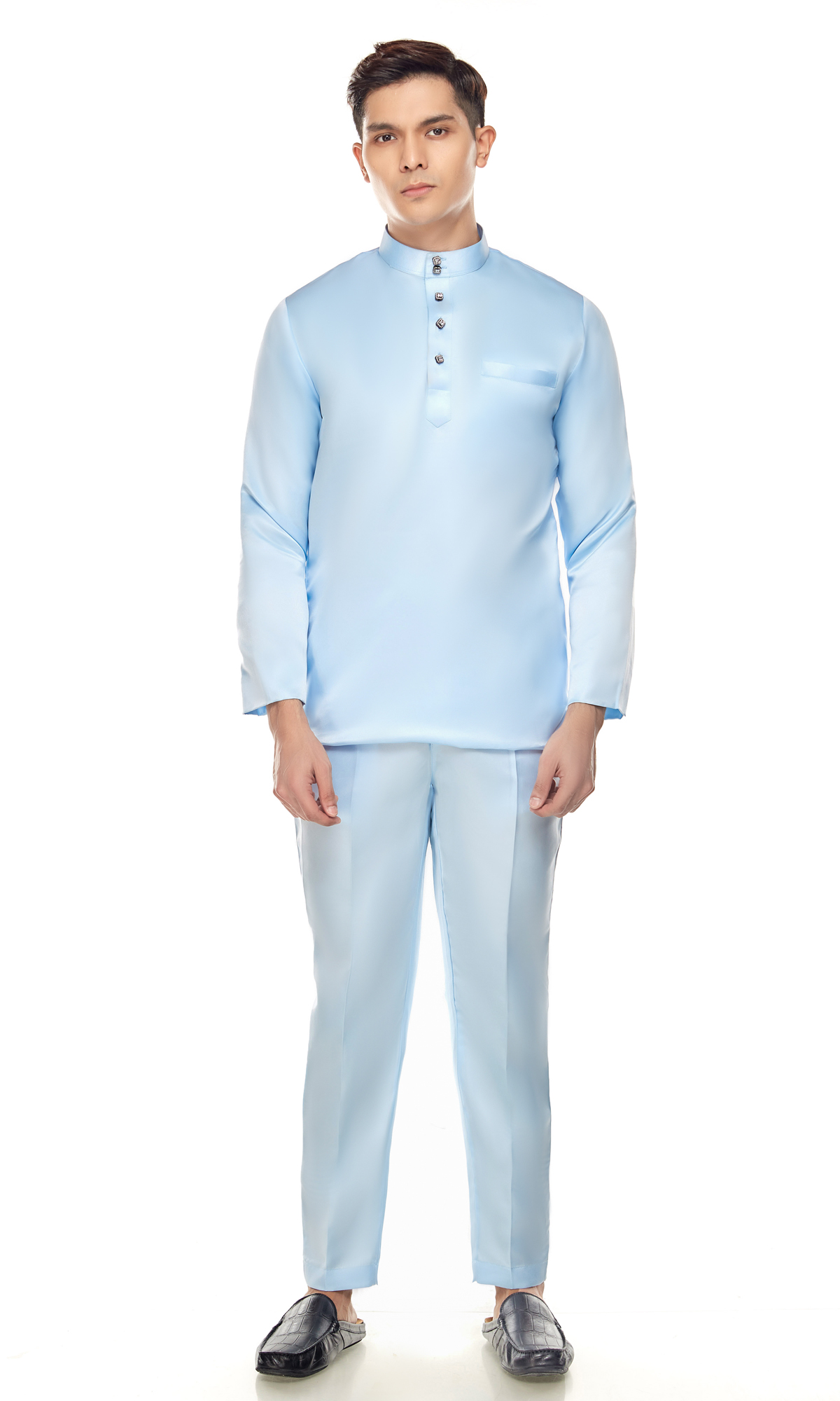 Mizan Baju Melayu in Sky Blue