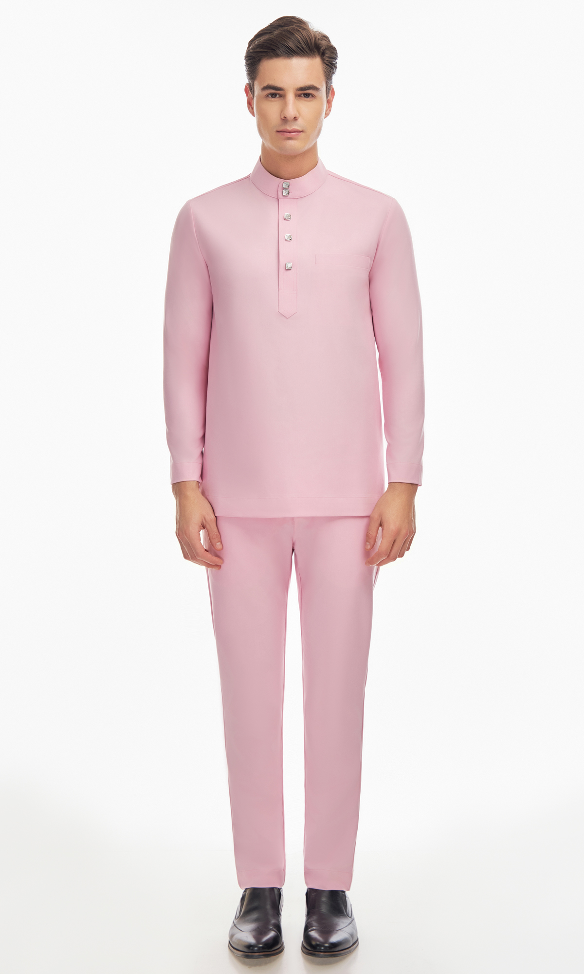 Harraz Baju Melayu in Pastel Pink