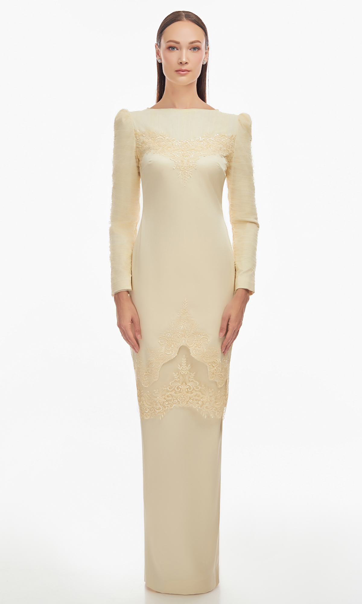 Serenity Kurung in Ivory Castle