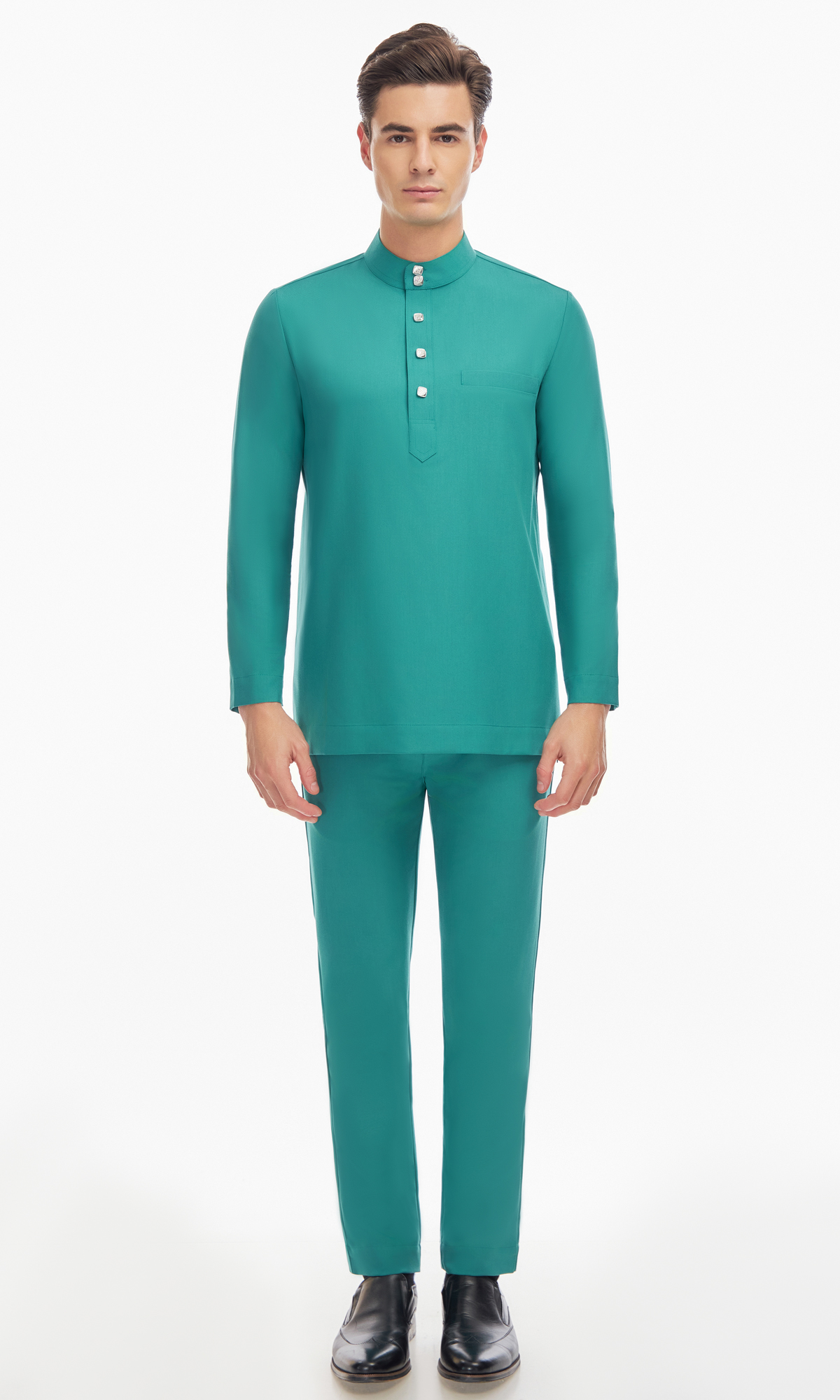 Harraz Baju Melayu in Teal Green