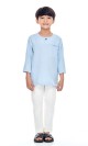 Amman Kurta Kids in Cornflower Blue