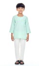 Amman Kurta Kids in Glacial Green