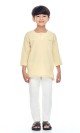 Amman Kurta Kids in Mellow Yellow