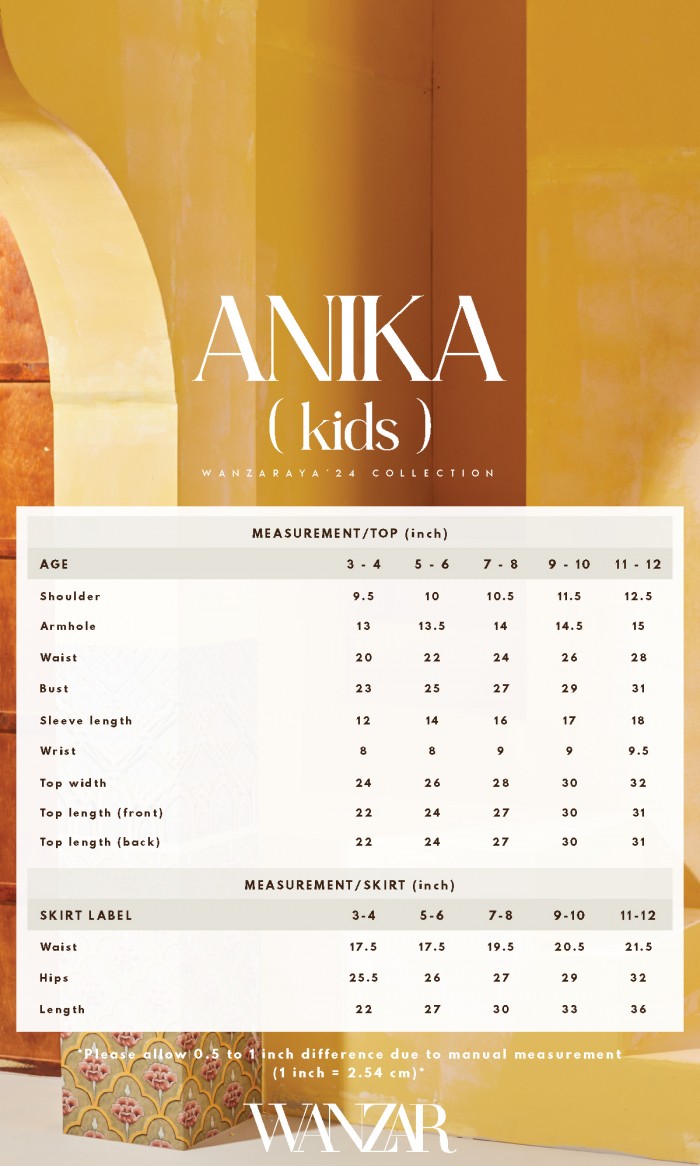 Anika Kurung Kids in Light Pink