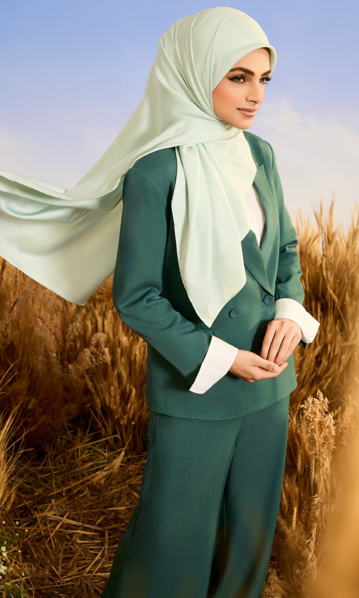 Armani Suit in Cadmium Green