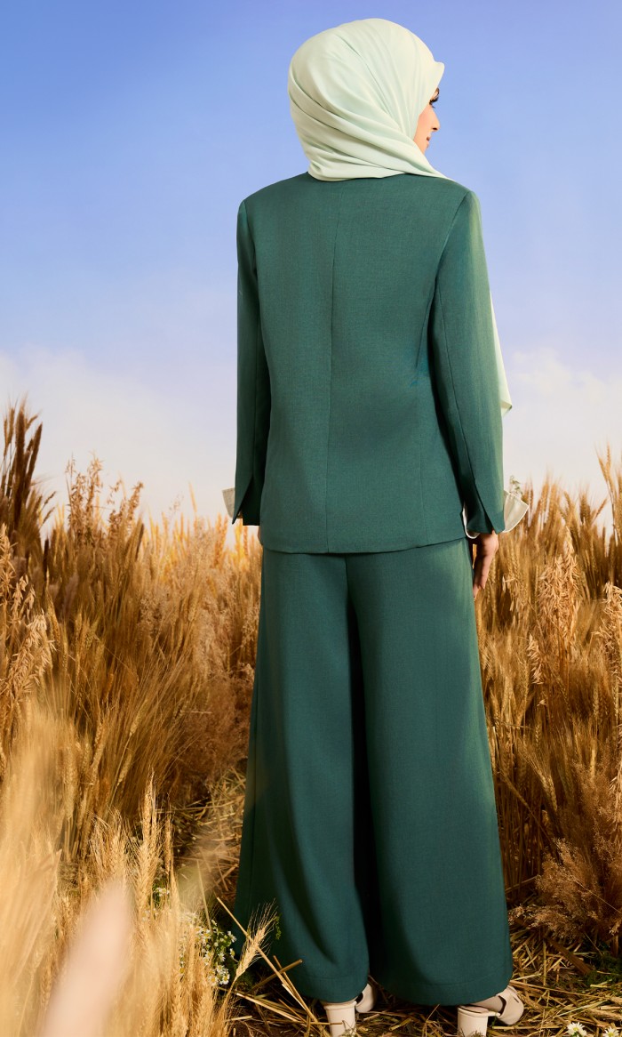 Armani Suit in Cadmium Green