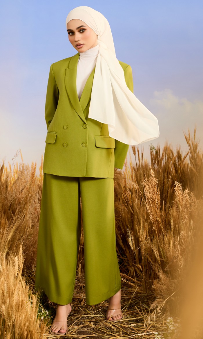 Armani Suit in Lime Green