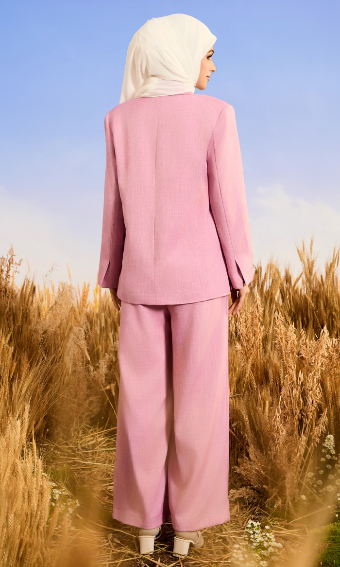 Armani Suit in Cyclamen Pink