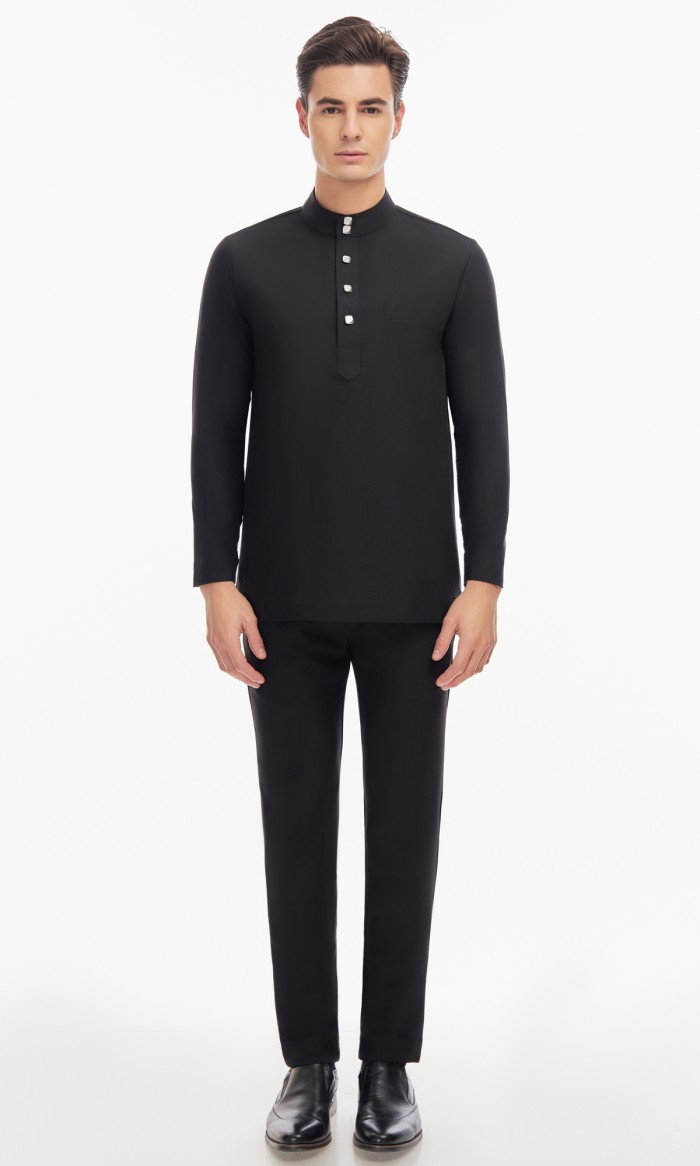 Harraz Baju Melayu in Jade Black