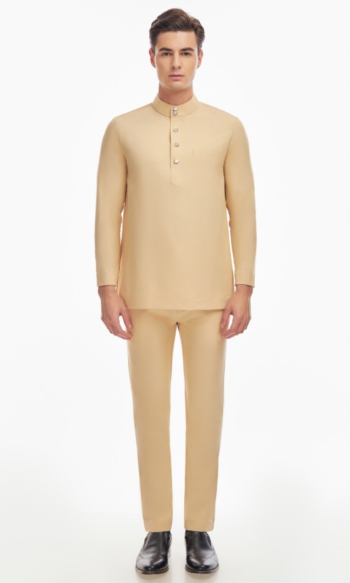 Harraz Baju Melayu in Bisque Brown