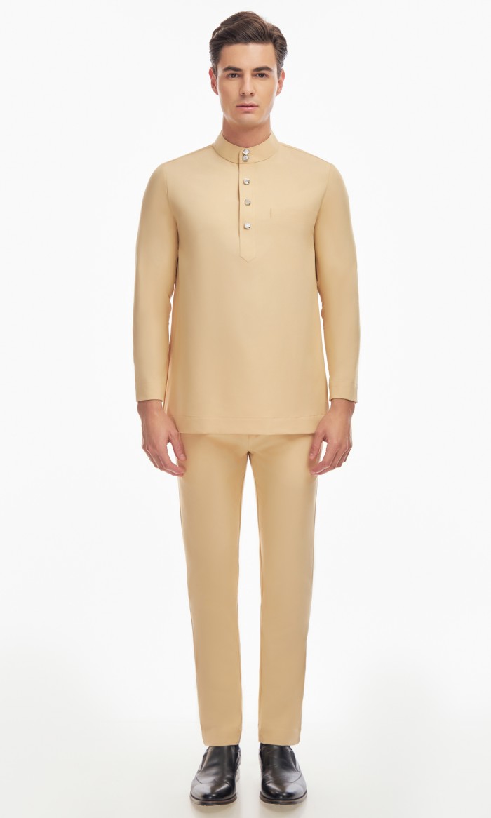 Harraz Baju Melayu in Bisque Brown