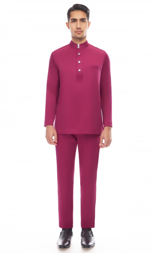 Aaryan Baju Melayu in Fardago Pink