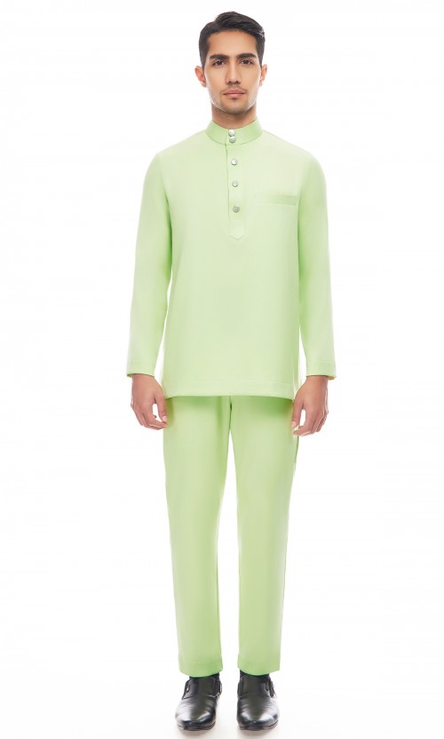 Aaryan Baju Melayu in Mint Green