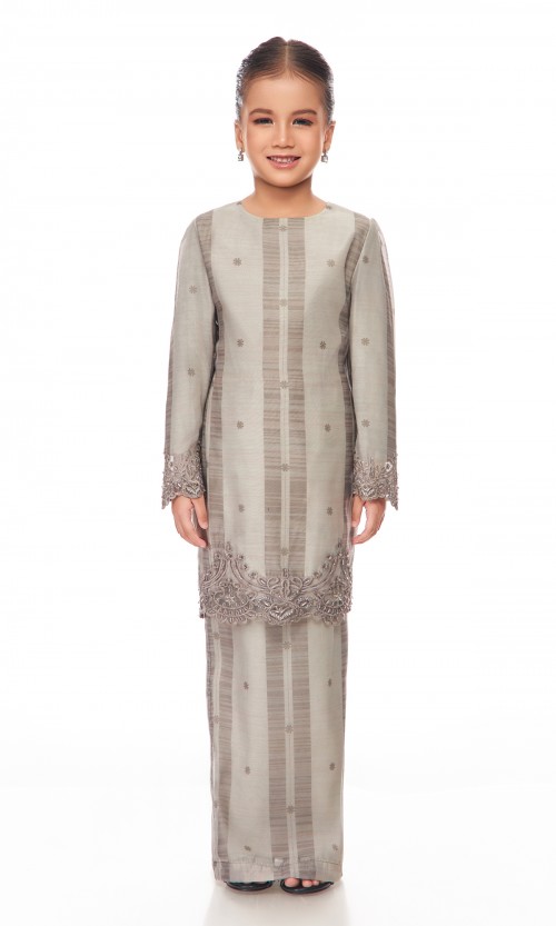 Carmilla Kurung Kids in Khaki Brown