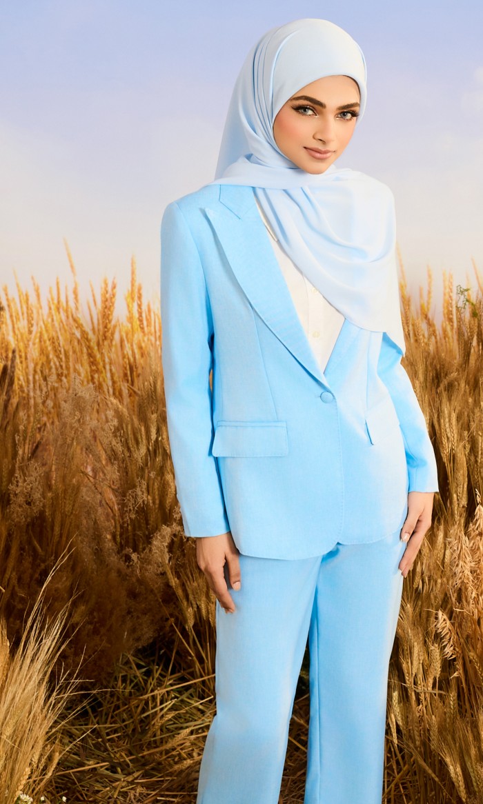 Cassandra Suit in Light Sky Blue