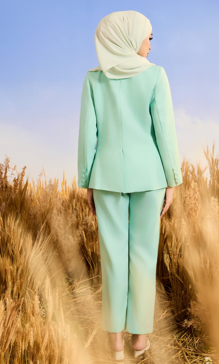 Cassandra Suit in Light Turquoise