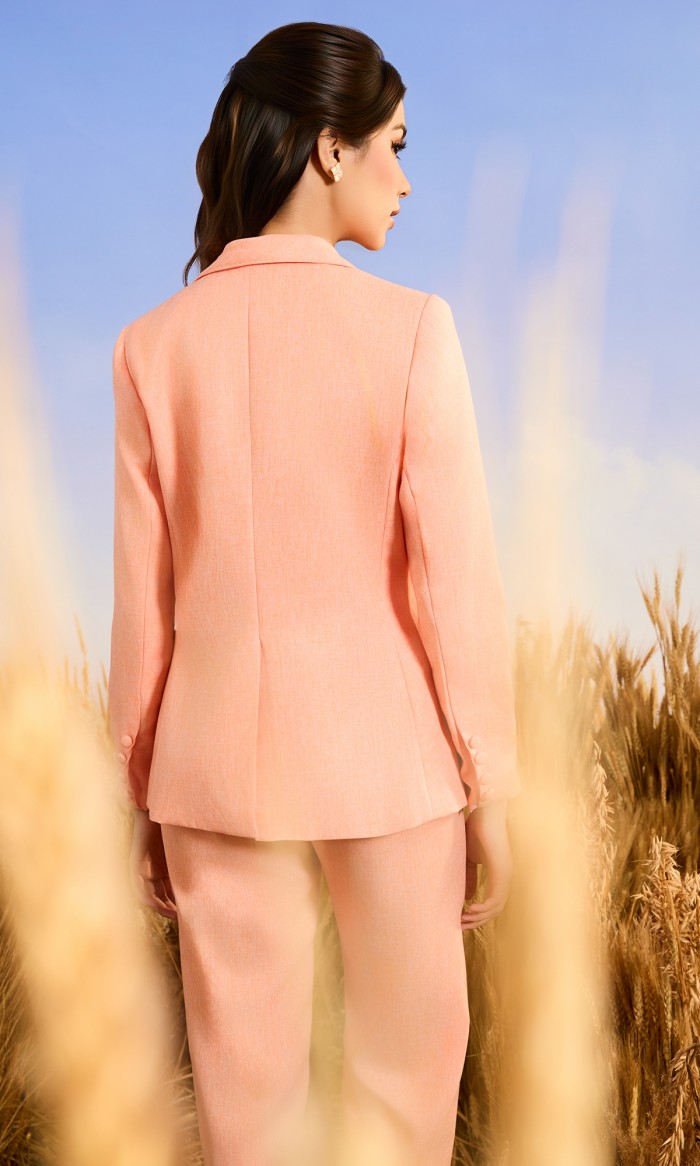 Cassandra Suit in Light Salmon Peach