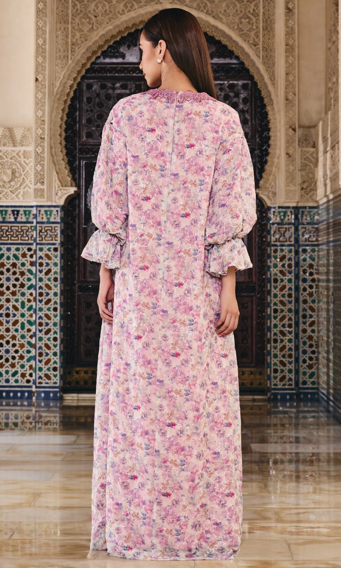 Chanelle Dress in Flamingo Pink