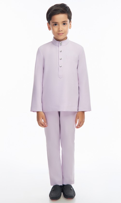 Harraz Baju Melayu Kids in Light Lilac