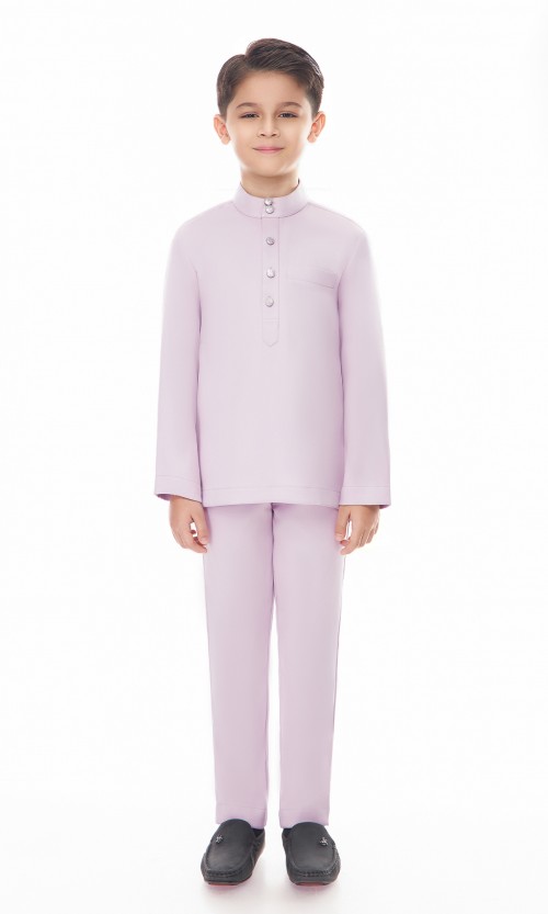 Aaryan Baju Melayu Kids in Lilac