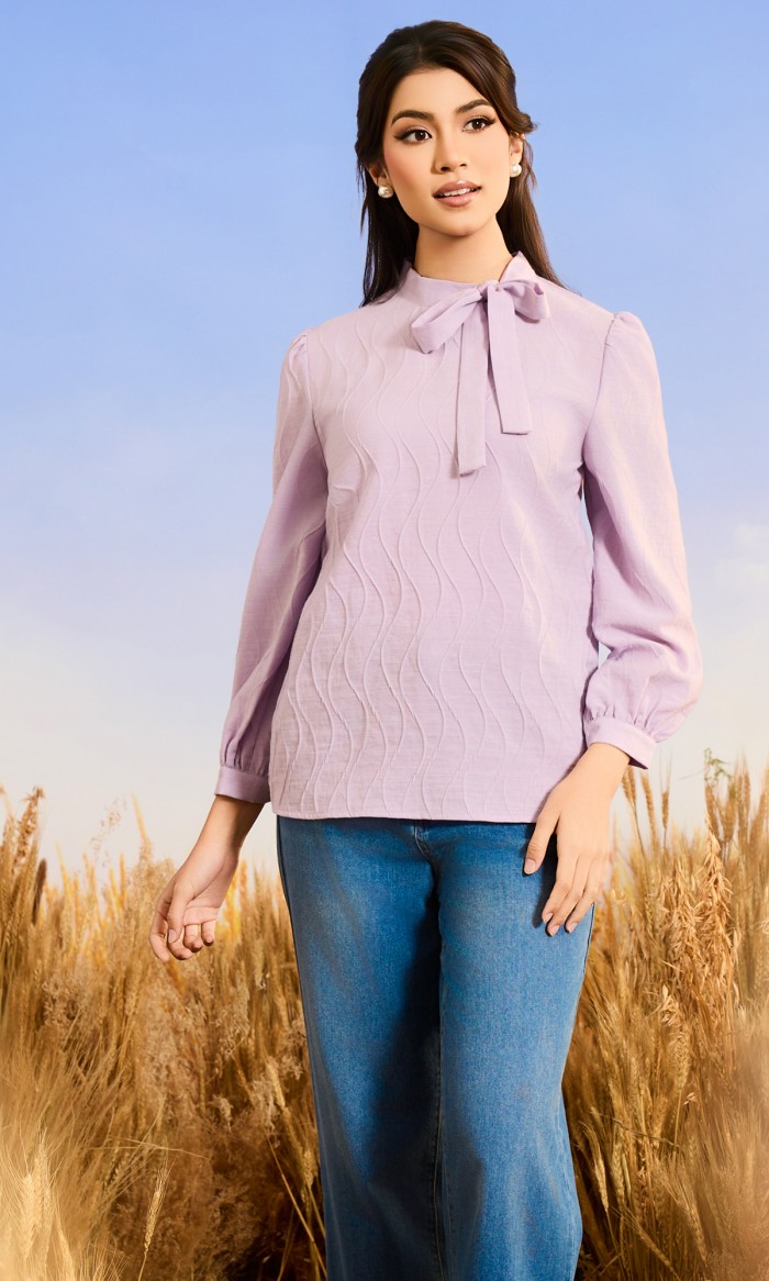 Daisy Top in Thistle Purple