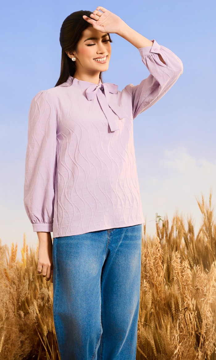 Daisy Top in Thistle Purple