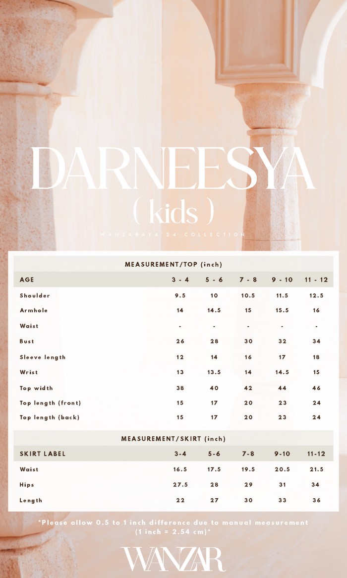 Dharneesya Kurung Kids in Marigold