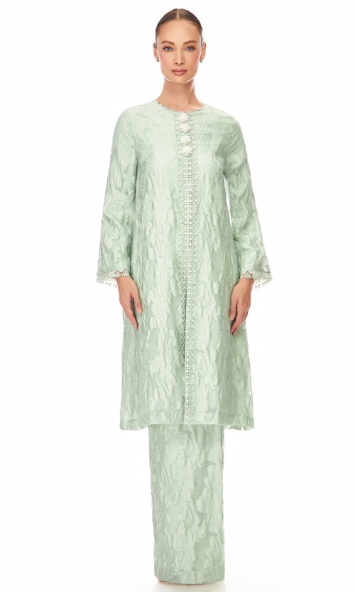 Davina Kurung in Light Green