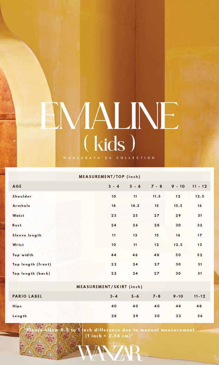 Emaline Kurung Kids in Misty Rose