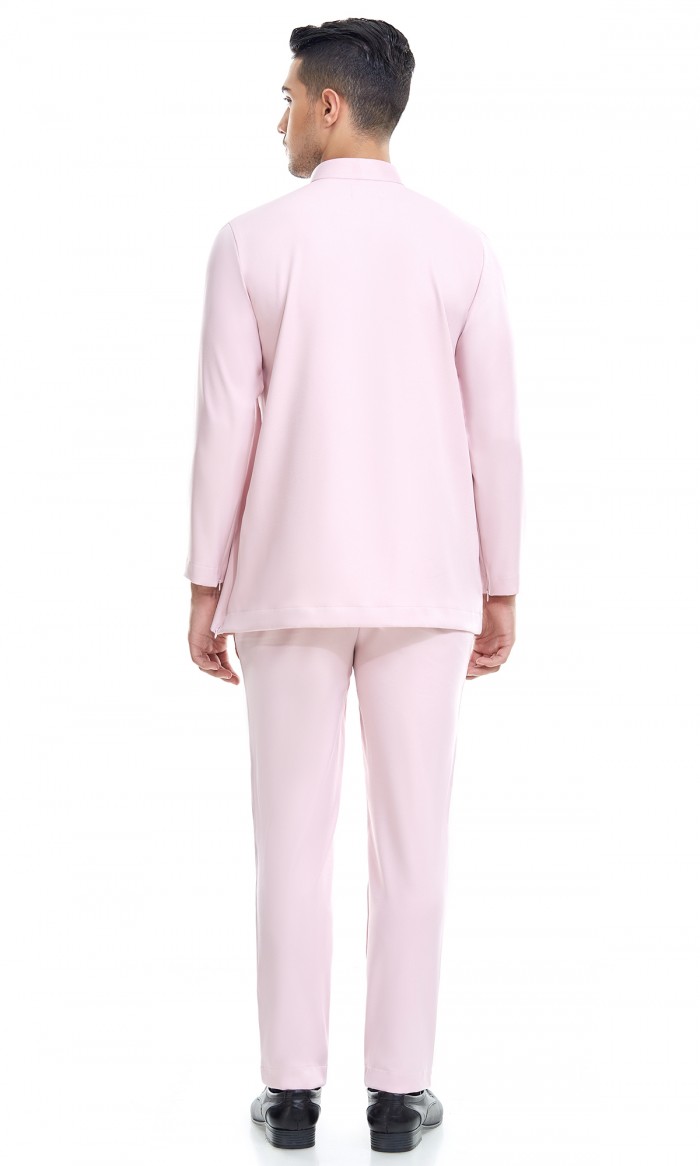 Fahaad Baju Melayu in Pastel Pink