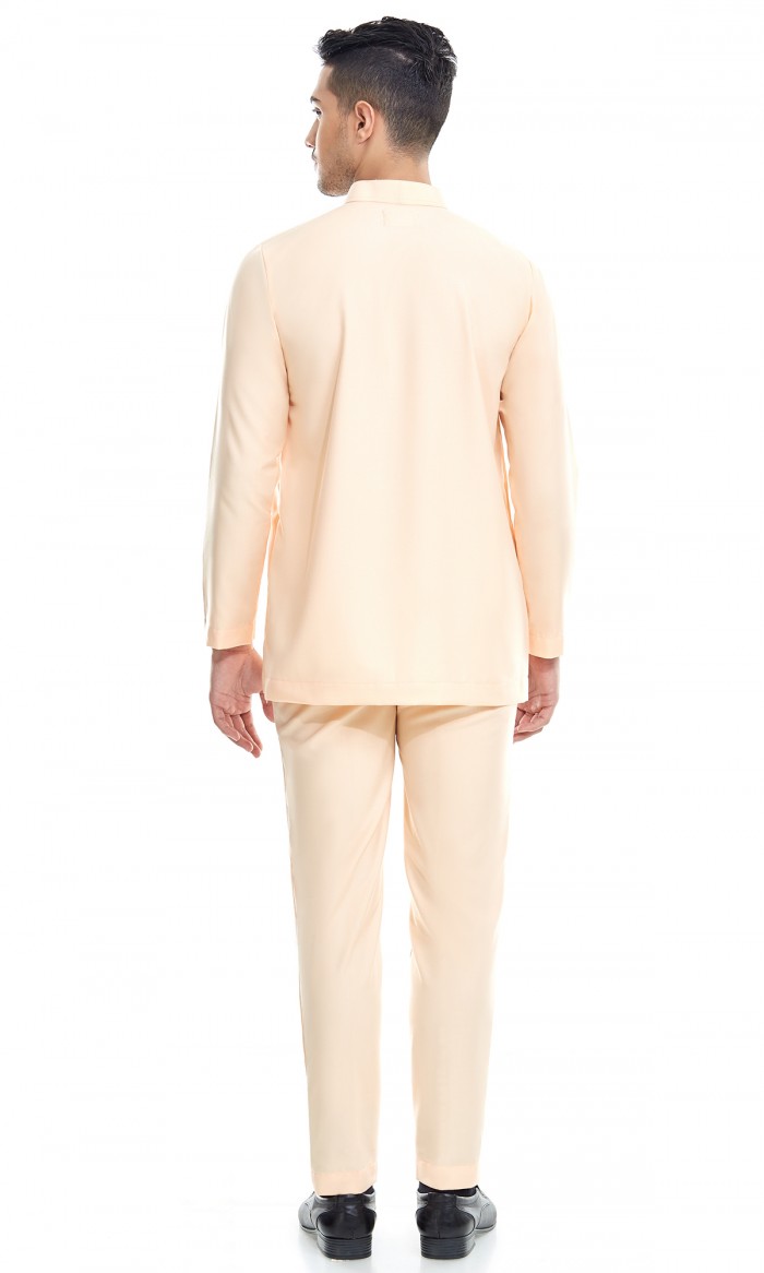 Fahaad Baju Melayu in Light Apricot