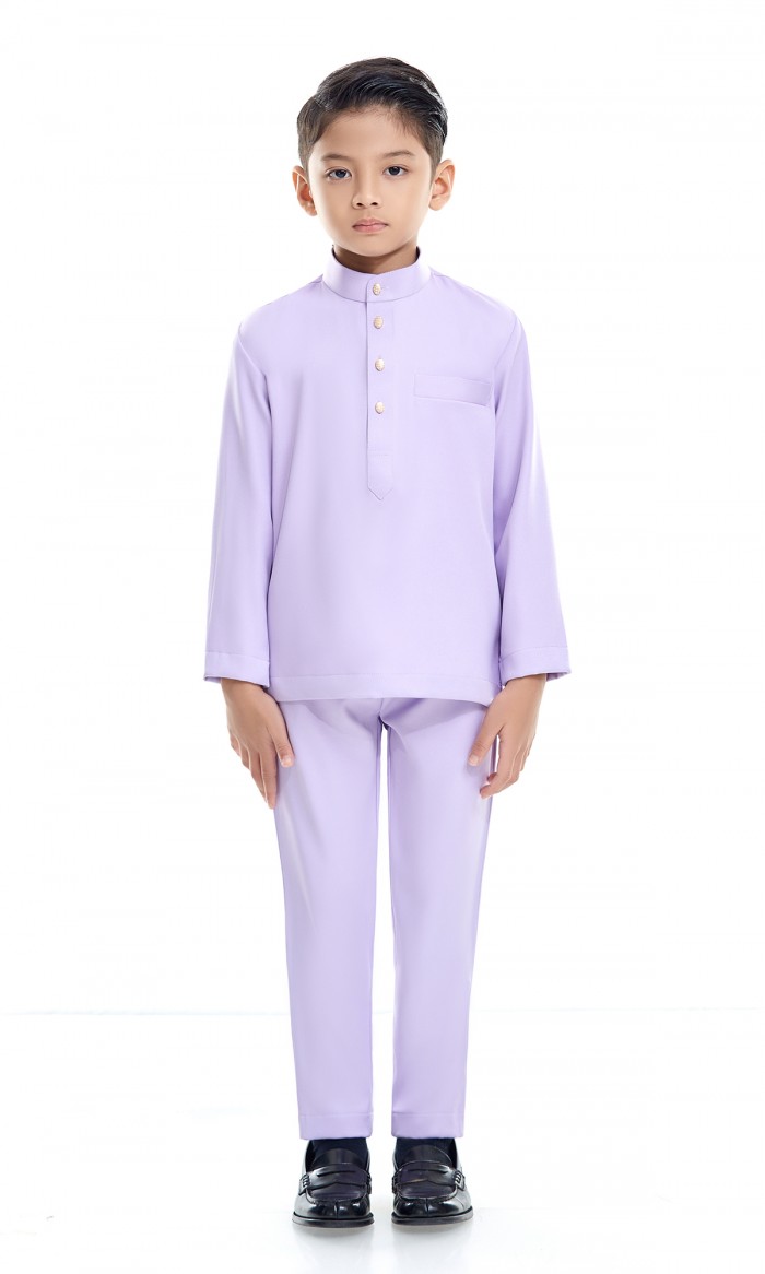 Fahaad Baju Melayu Kids in Periwinkle