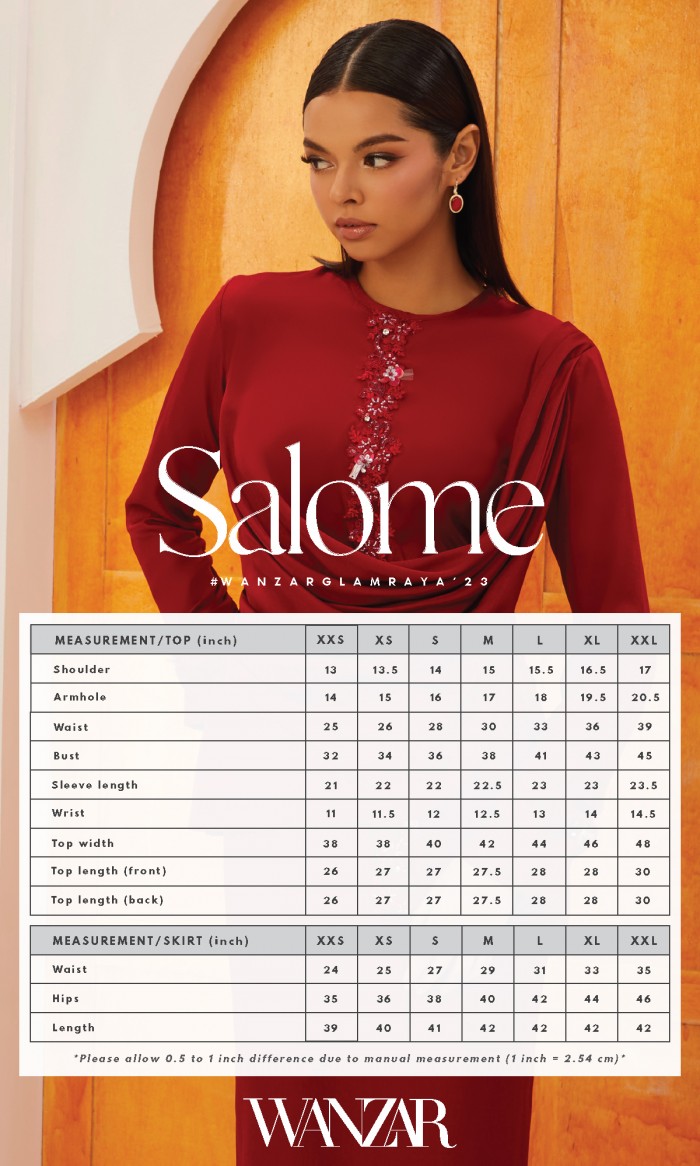 Salome Kurung in Orange Brick