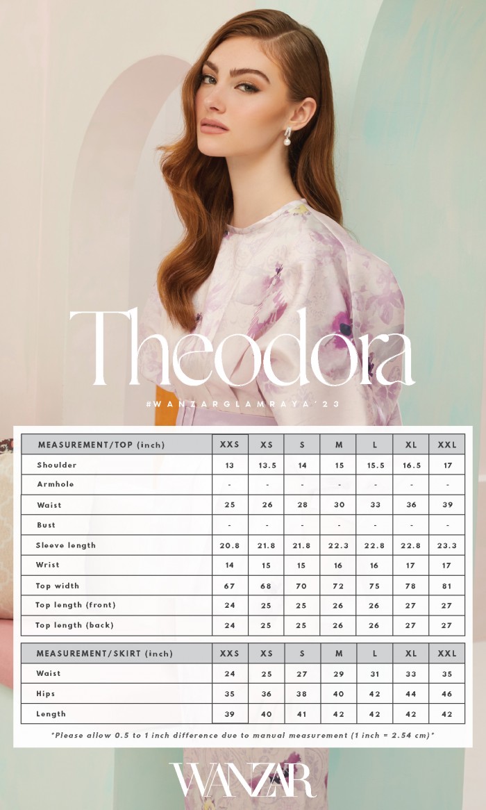Theodora Kurung in Summer Blue