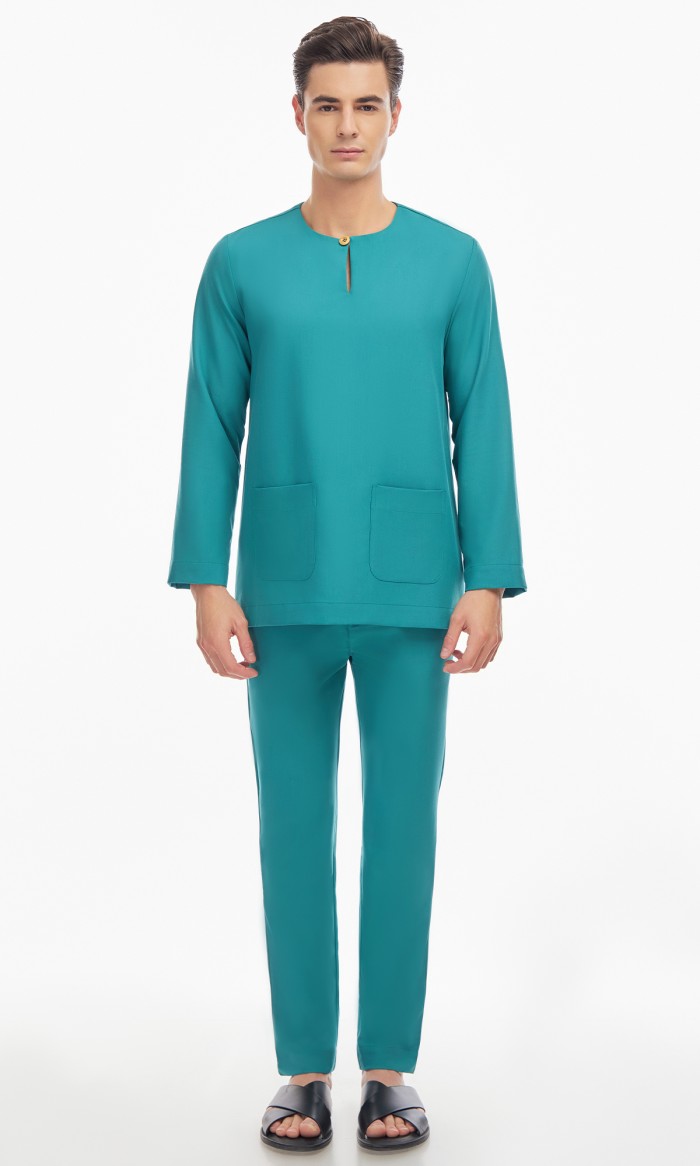 Zayyan Teluk Belanga in Teal Green