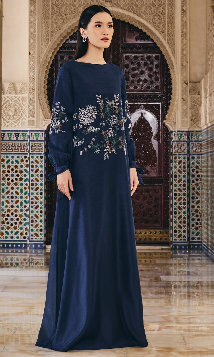 Hadeeya Dress in Chathams Blue