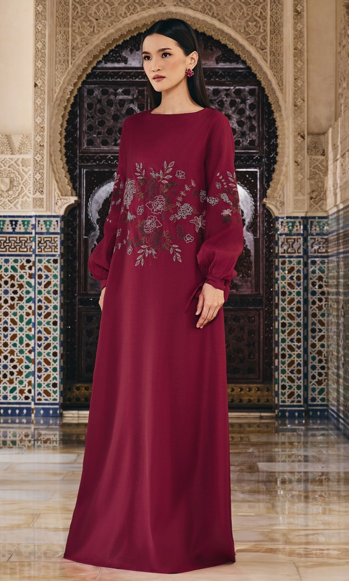 Hadeeya Dress in Rosewood