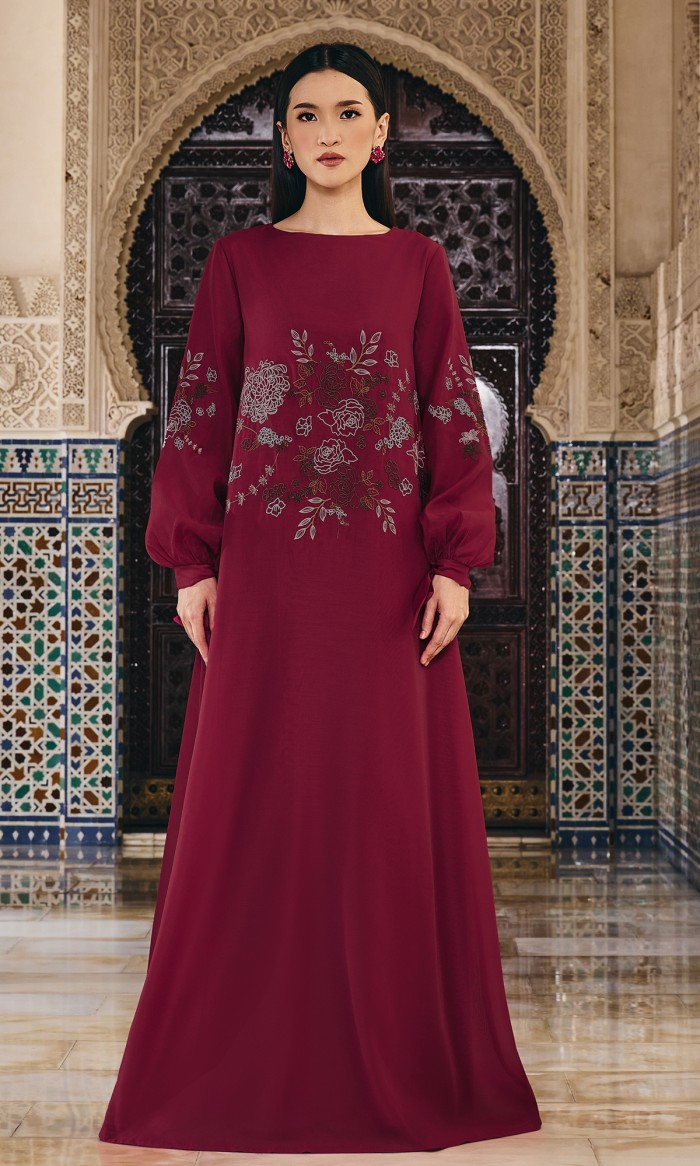 Hadeeya Dress in Rosewood