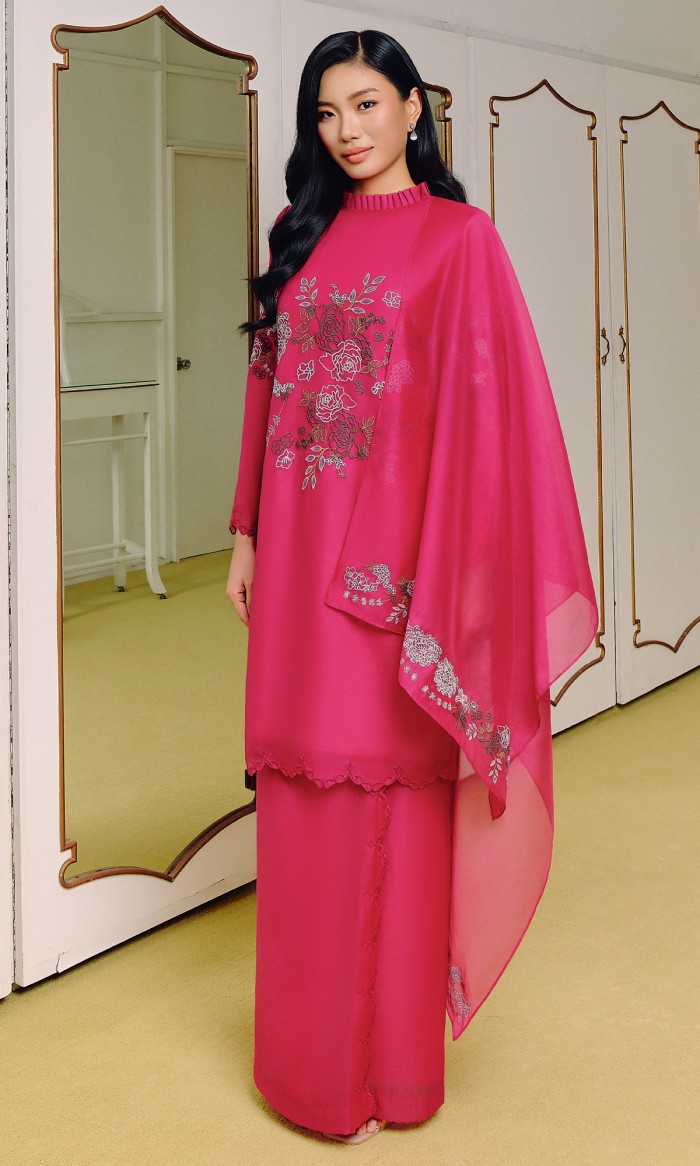 Hadley Kurung 2.0 in Magenta Pink