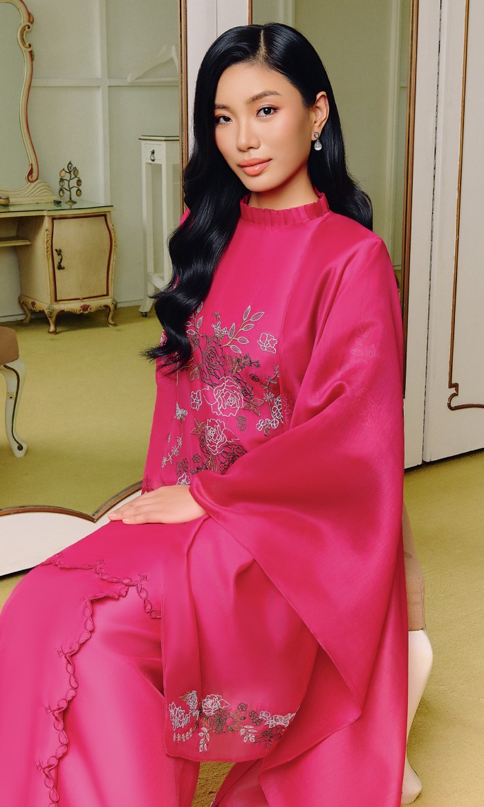 Hadley Kurung 2.0 in Magenta Pink