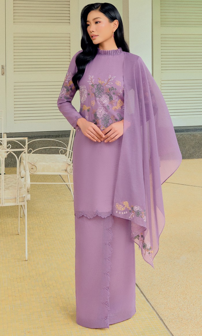 Hadley Kurung 2.0 in Heather Purple