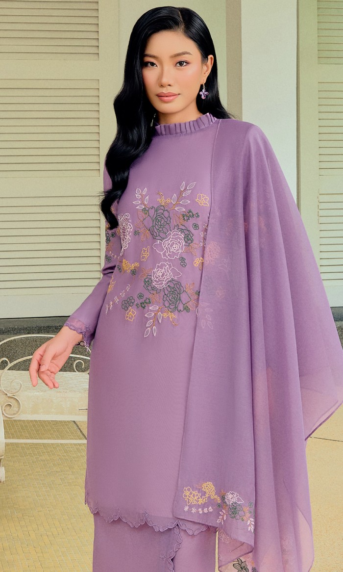 Hadley Kurung 2.0 in Heather Purple