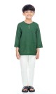 Hamza Kurta Kids in Emerald Green