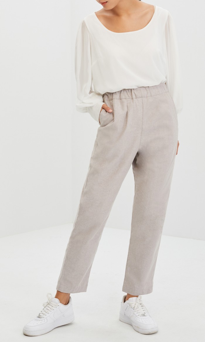 Hazel Pants in Griege Grey