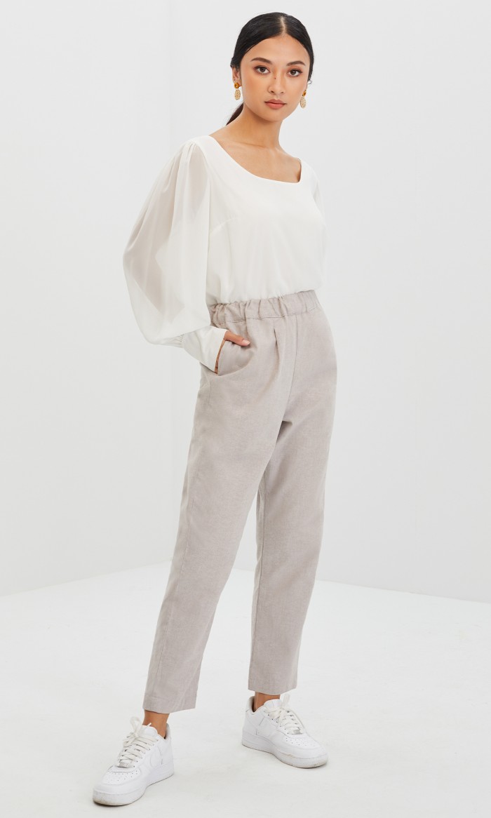 Hazel Pants in Griege Grey