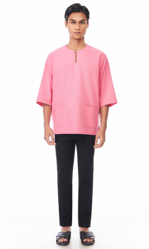 Nadhim Kurta in Hot Pink